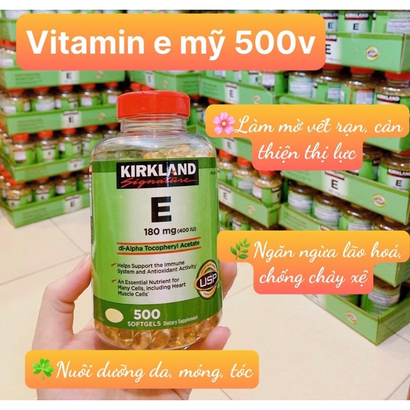 VIÊN UỐNG VITAMIN E KIRKLAND 500 VIÊN