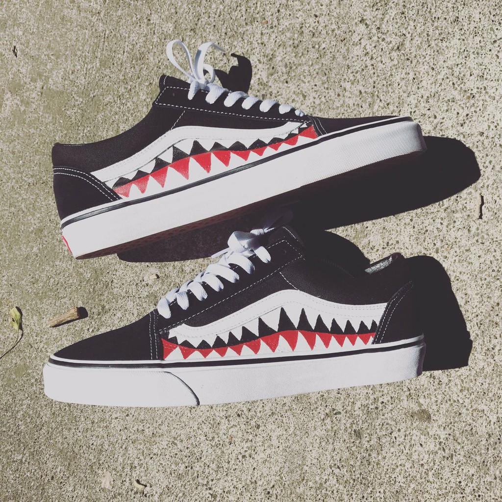 [ HàngREP ] Giày Sneaker Nam Nữ Vans Cá Mập Full Box