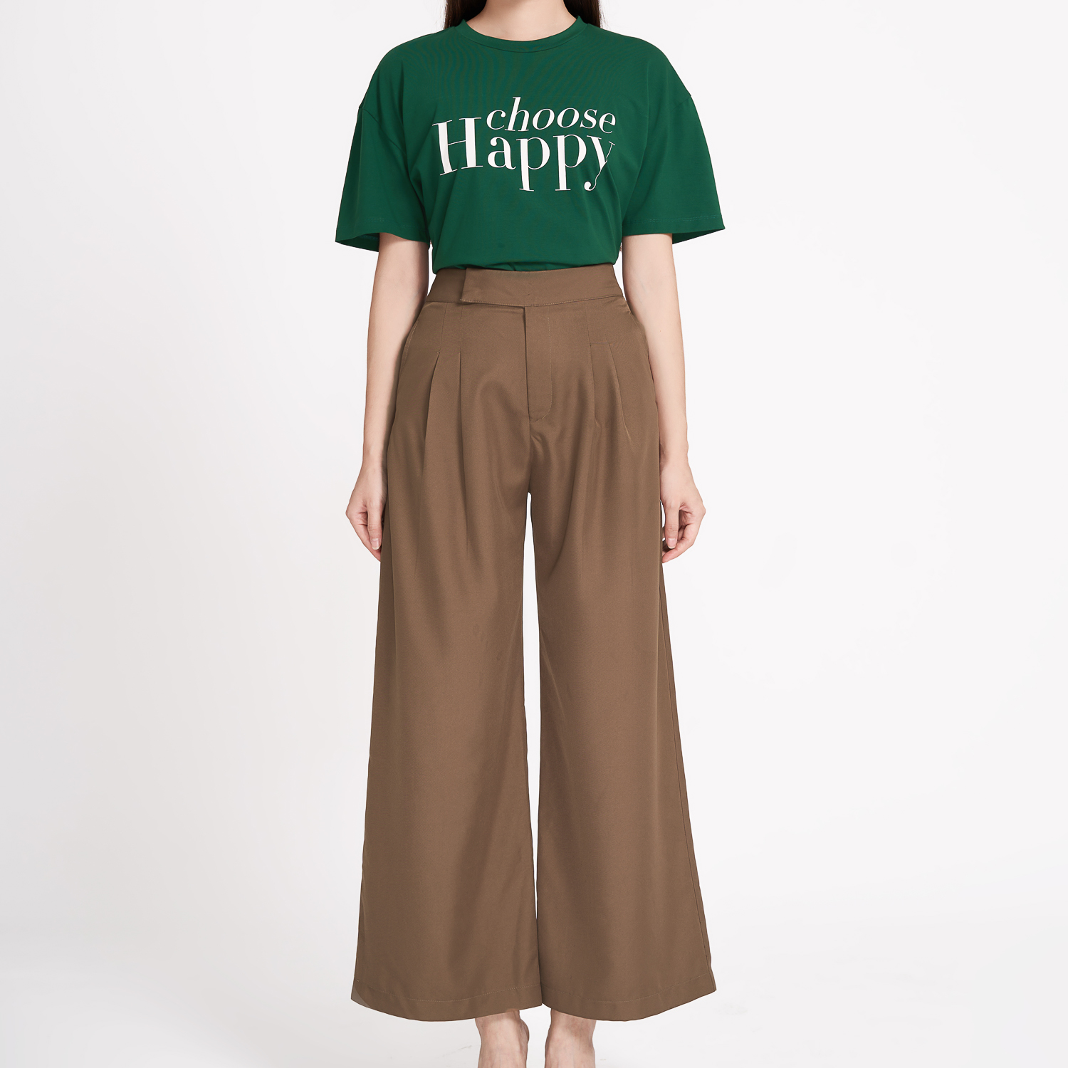 Quần dài Maybi ống suông cotton lạnh