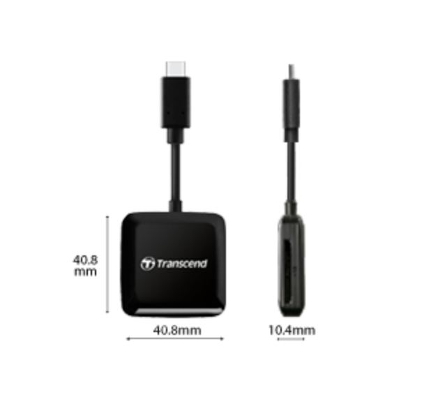 Đầu đọc thẻ nhớ SD/microSD chuẩn USB TypeC Transcend TS-RDC3 Chính Hãng