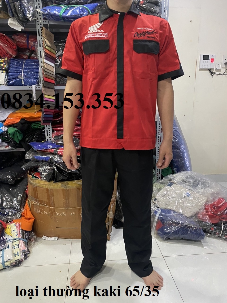 Đồ đồng phục thợ trưởng sửa xe mẫu mới kaki 65/35 giá ưu đãi
