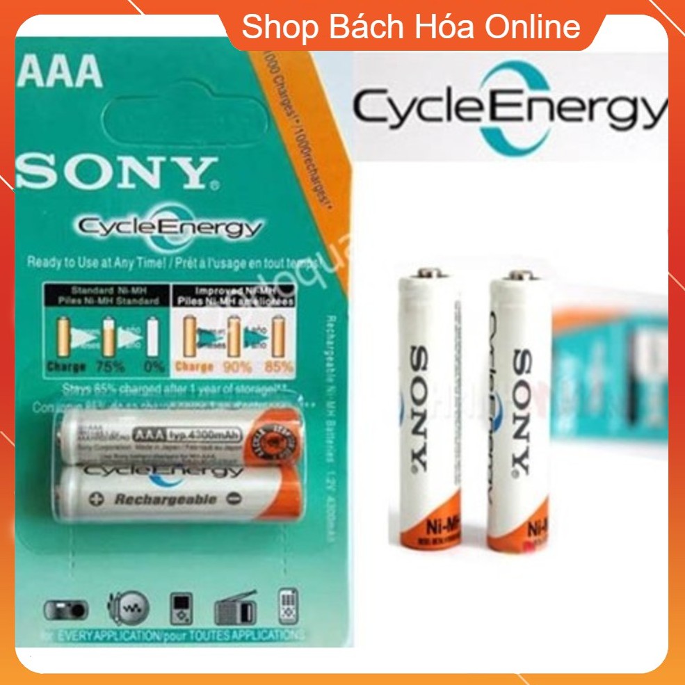 PIN SẠC SONY AAA NHỎ  1 vỉ 2 viên