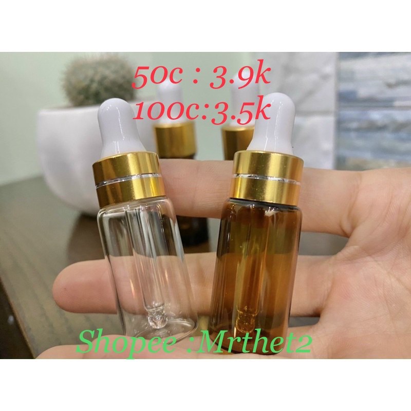 Lọ chiết 5ml- 10ml nắp ống hút