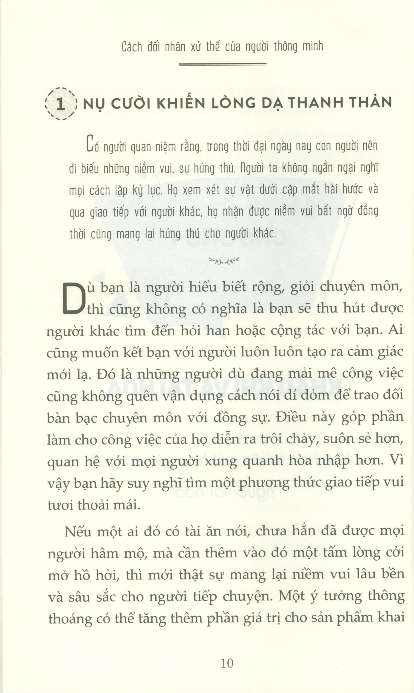 Cách Đối Nhân Xử Thế Của Người Thông Minh