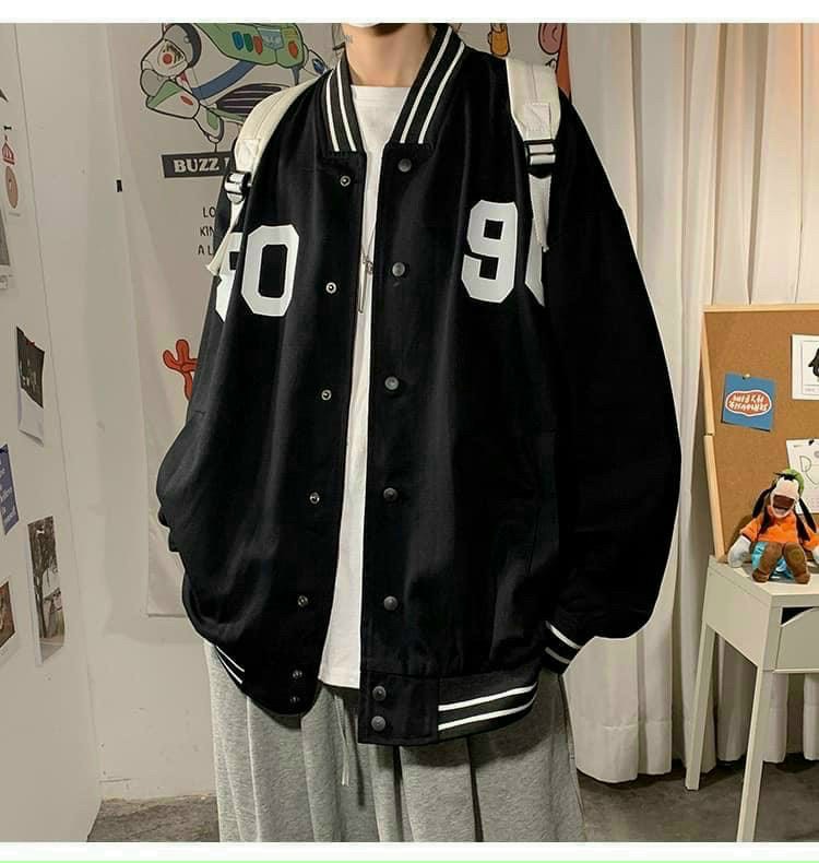 Áo Khoác Dù Kiểu Bomber 2 lớp in Số 8092 Ngầu