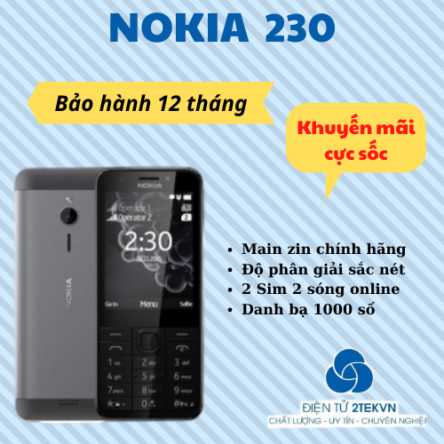 Điện thoại 230 2 sim giống 4 sim giá rẻ