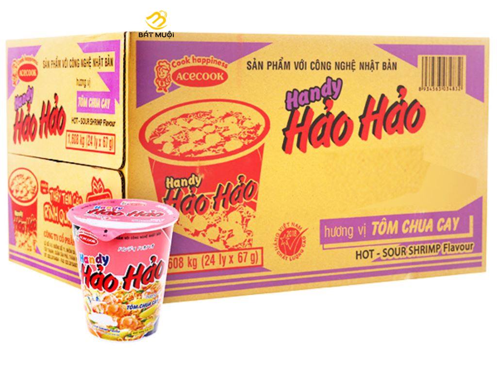 Mì Handy Hảo Hảo tôm chua cay ly 67g - BAT MUOI