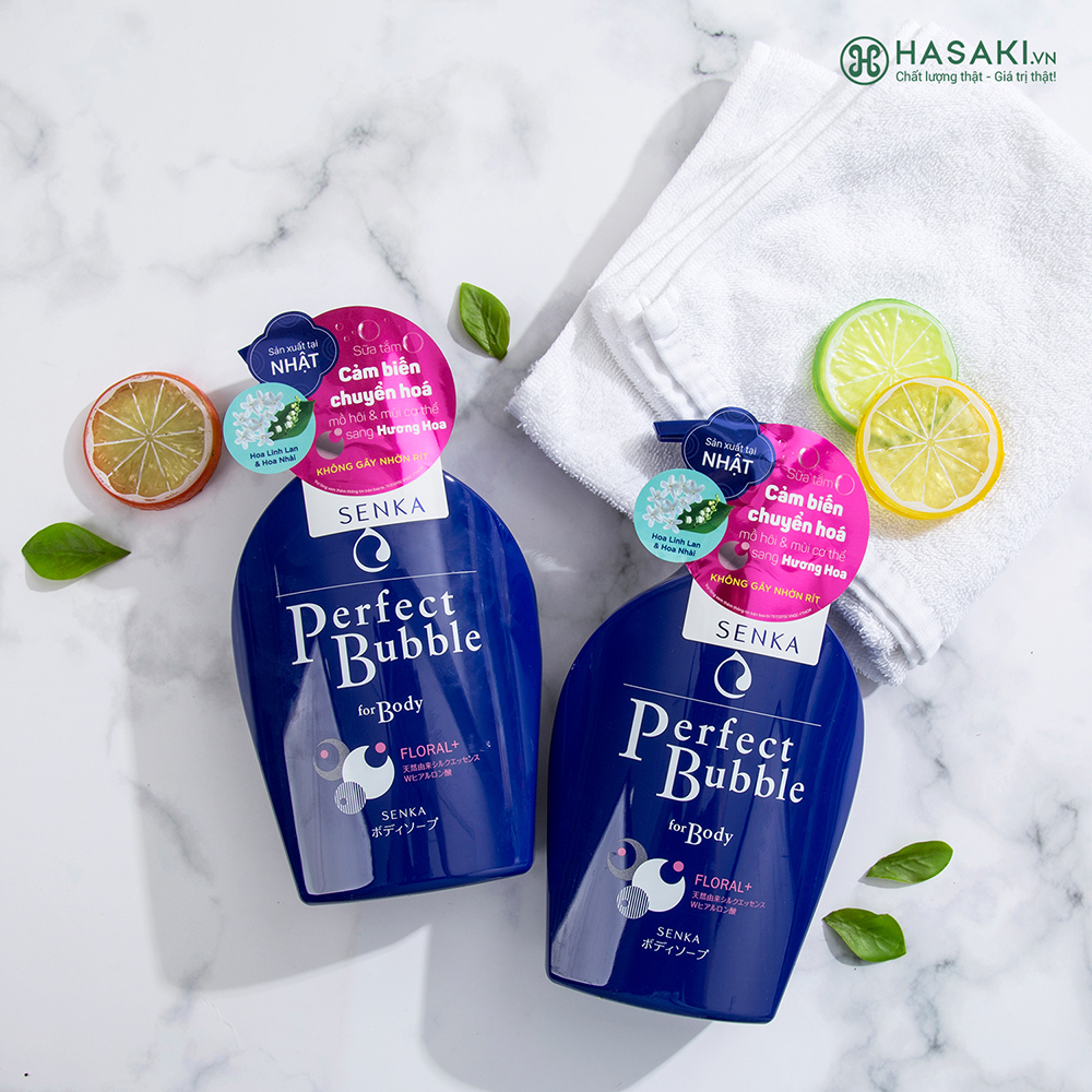 Sữa Tắm Senka Bubble hương hoa 500ml