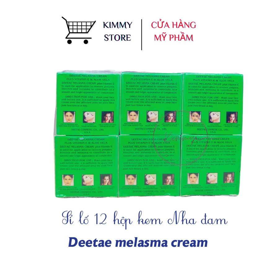 [HCM]Lẻ hộp 12 Kem nha đam Deetae Thái