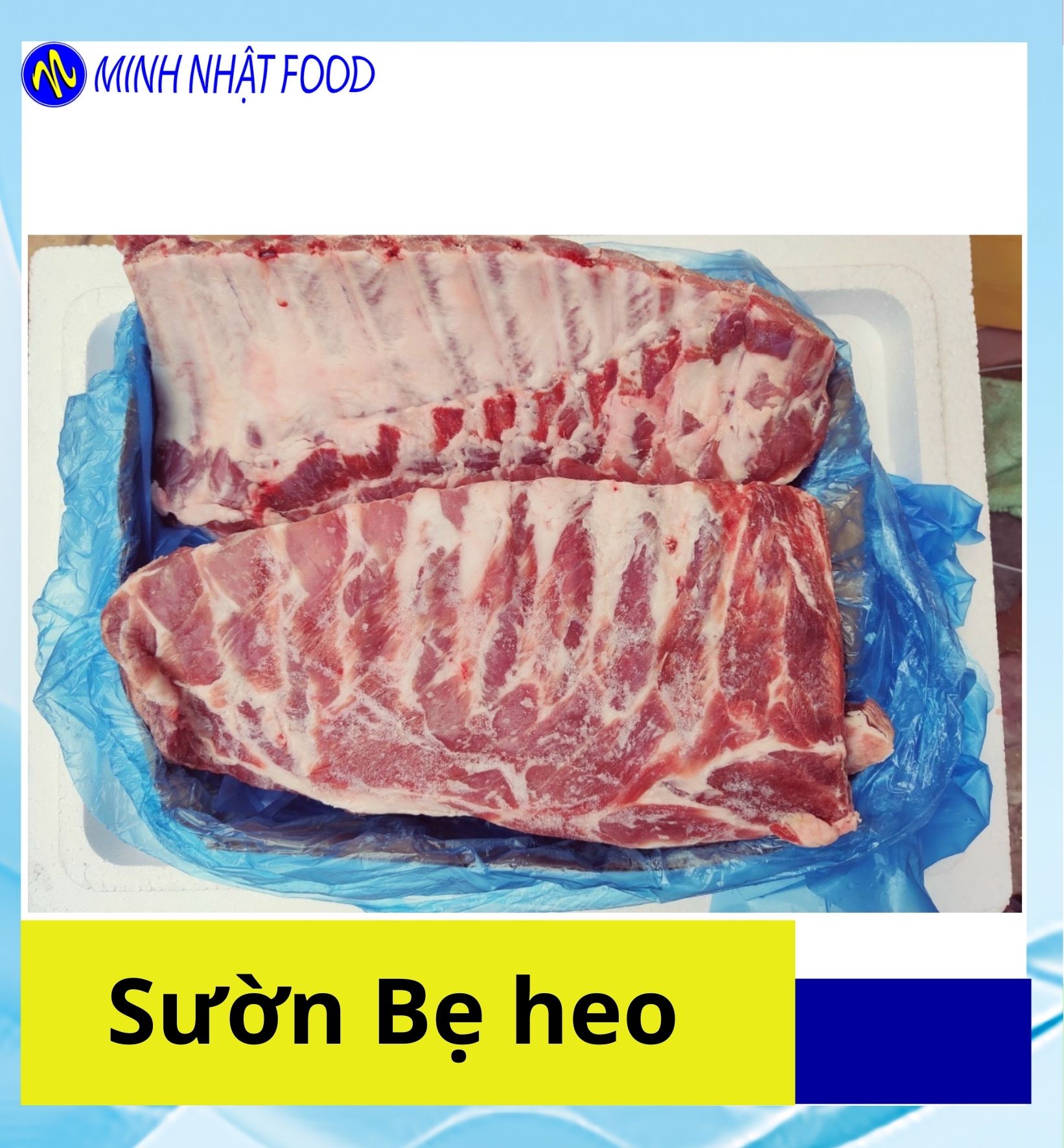 1Kg Sườn heo bẹ cánh buồm / Sườn heo non/ Giao hỏa tốc hcm tươi ngon hấp dẫn
