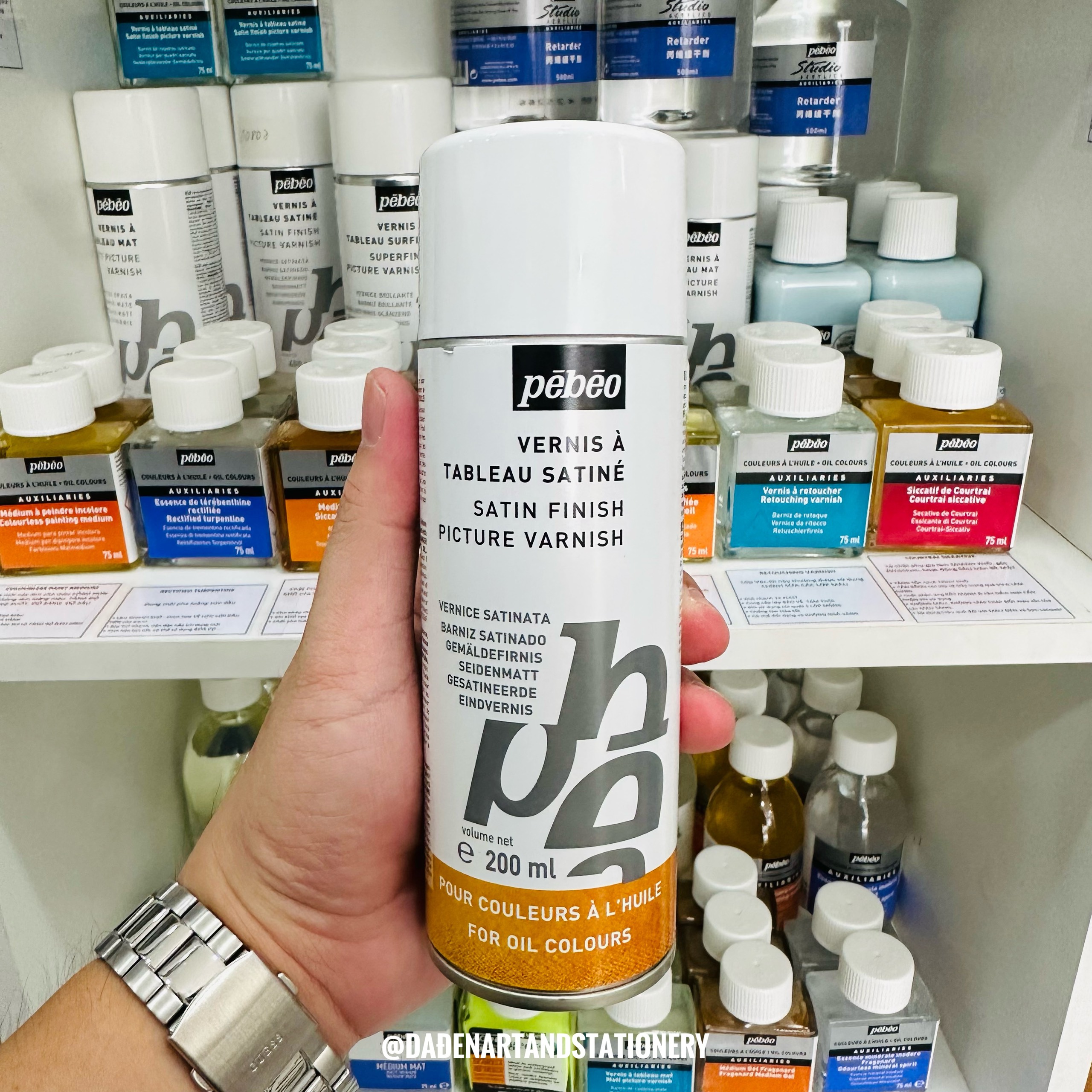 Véc Ni Sơn Dầu - Véc Ni Trong Suốt Satin Finish Picture Varnish Pebeo