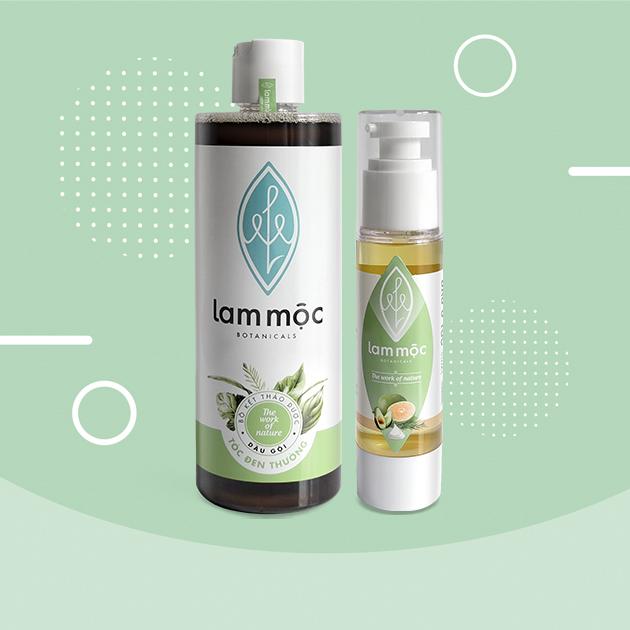 Combo bộ sản phẩm tóc suôn mượt - Lam Mộc
