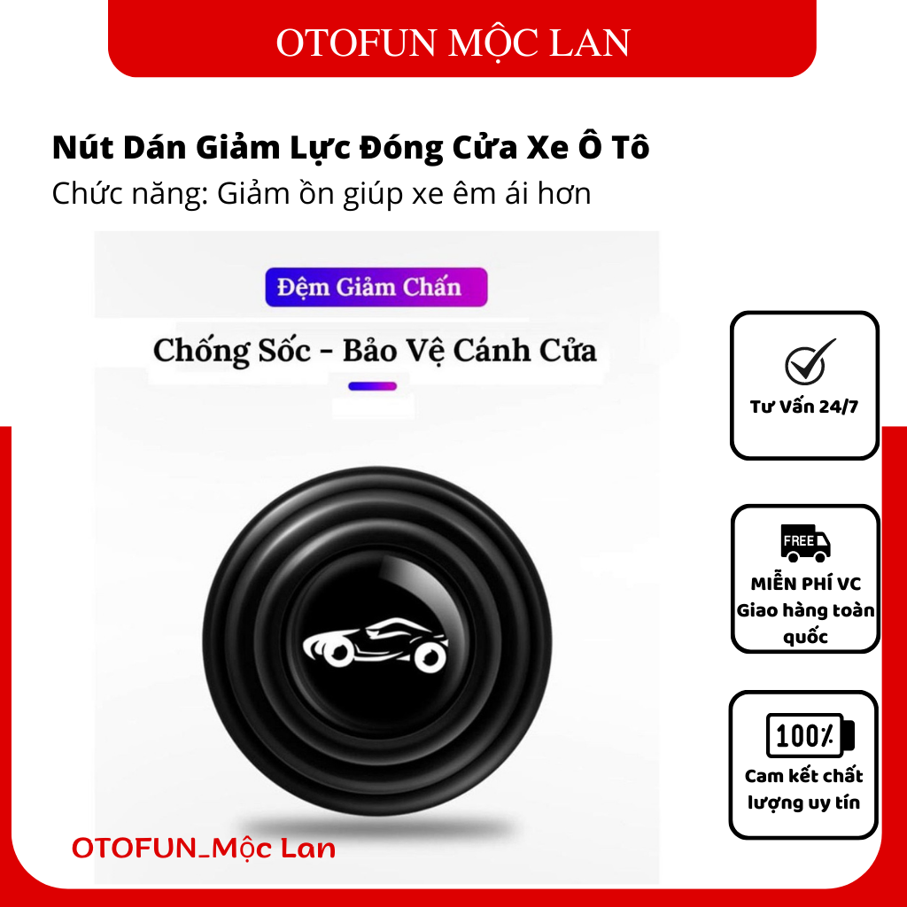 Combo 10 nút đệm giảm chấn ô tô - Giảm lực đóng cửa ô tô - Bảo vệ cánh cửa ô tô - Độ bền cao