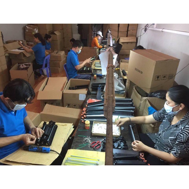 Mực In Canon/Hp 2900,3000 ..Siêu Nét K Có Mực Thải