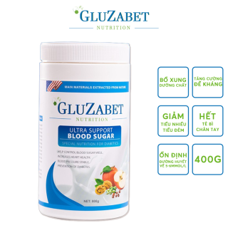 Sữa dinh dưỡng Gluzabet 800g dành cho người tiểu đường, ổn định đường huyết thumbnail