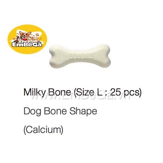 [ Xương gặm ] [ BAO BÌ MỚI ] Xương sữa cho chó Milky Bone Goodies!