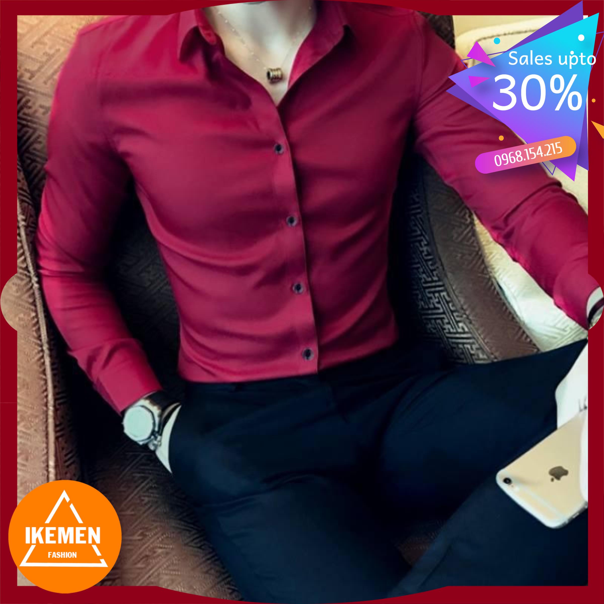 1 sét quần âu Vinteck + áo sơ mi lụa Cao Cấp