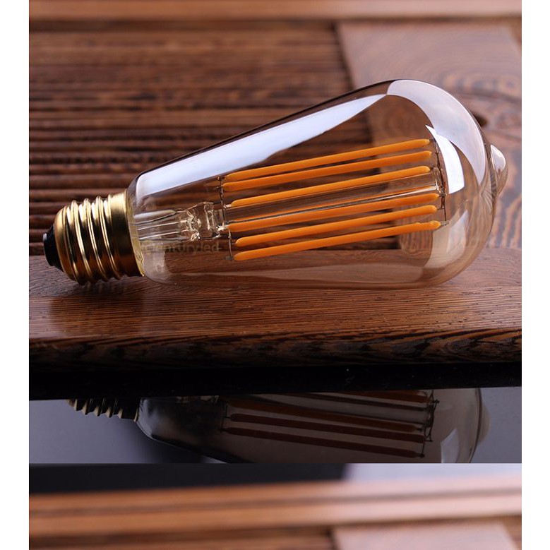 Bóng đèn led edison st64 6w đui e27.
