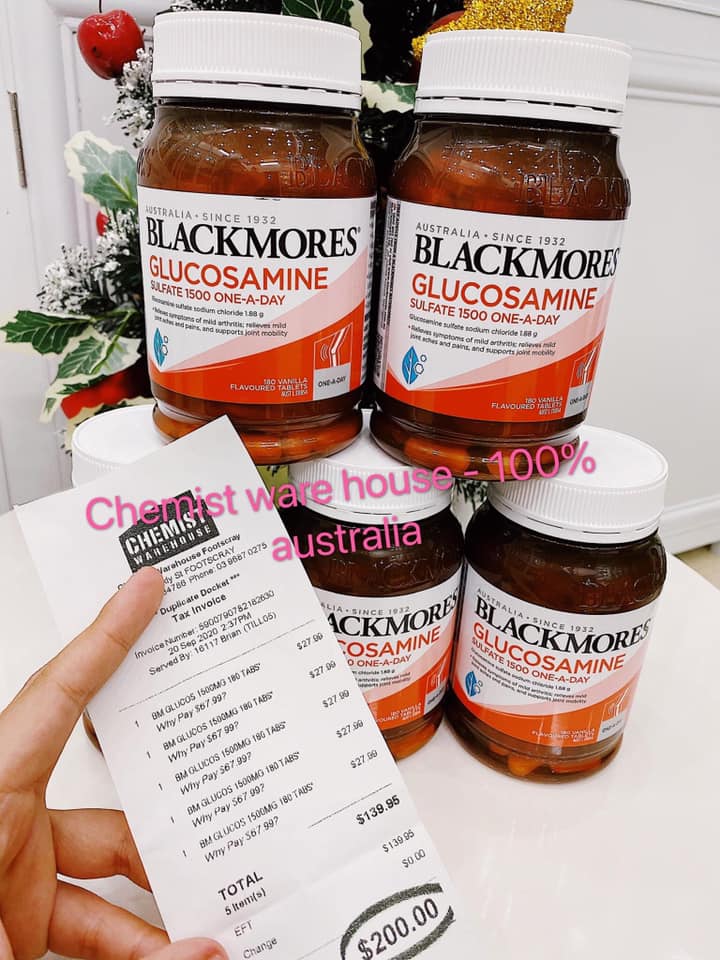 Blackmores Glucosamine Sulfate 1500mg Tablets 180 pack