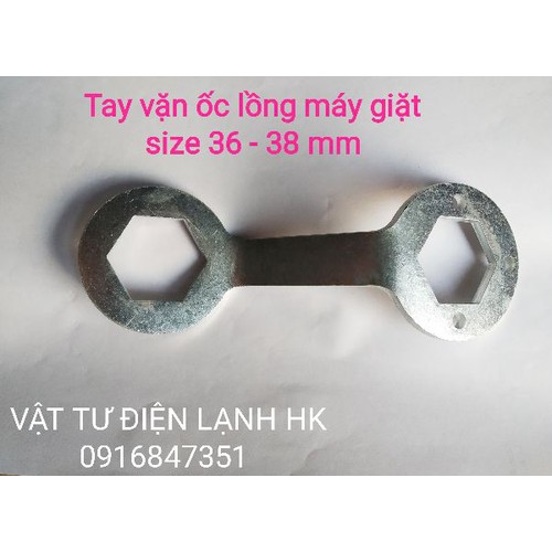 TAY VẶN ỐC LỒNG MÁY GIẶT - TRÒNG MỞ THÁO TÁN SIZE 36-38mm - tay vặn ốc lồng máy giặt