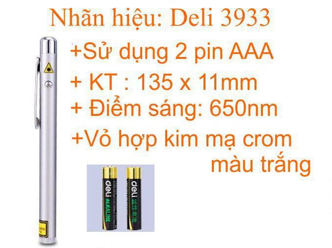 Bút Chỉ Bản Đồ Laser  Pointer Deli 3933 – HONEYSHOP86