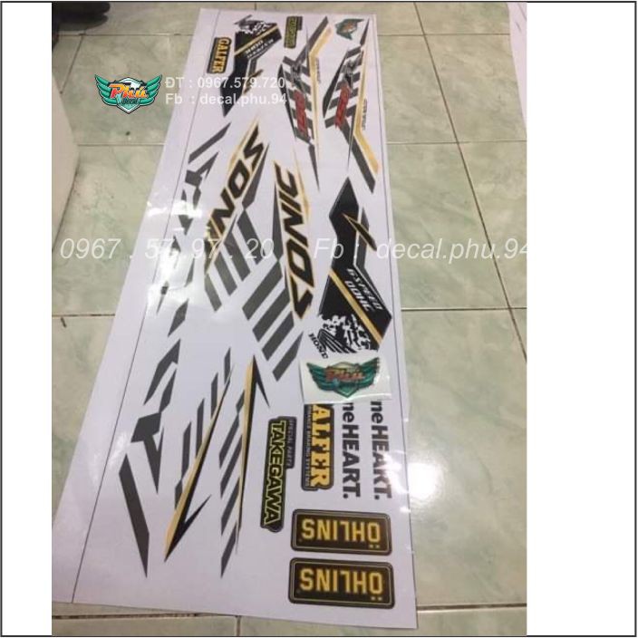 Tem rời Sonic Trắng đen (X)