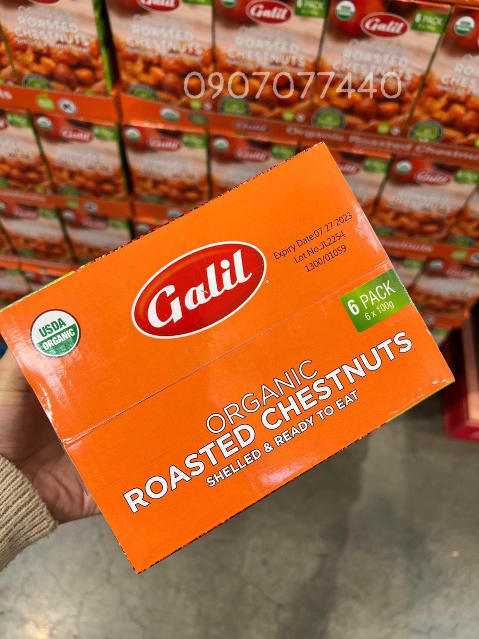 Hạt dẻ hữu cơ GaLil Organic Roasted Chestnuts - EDS