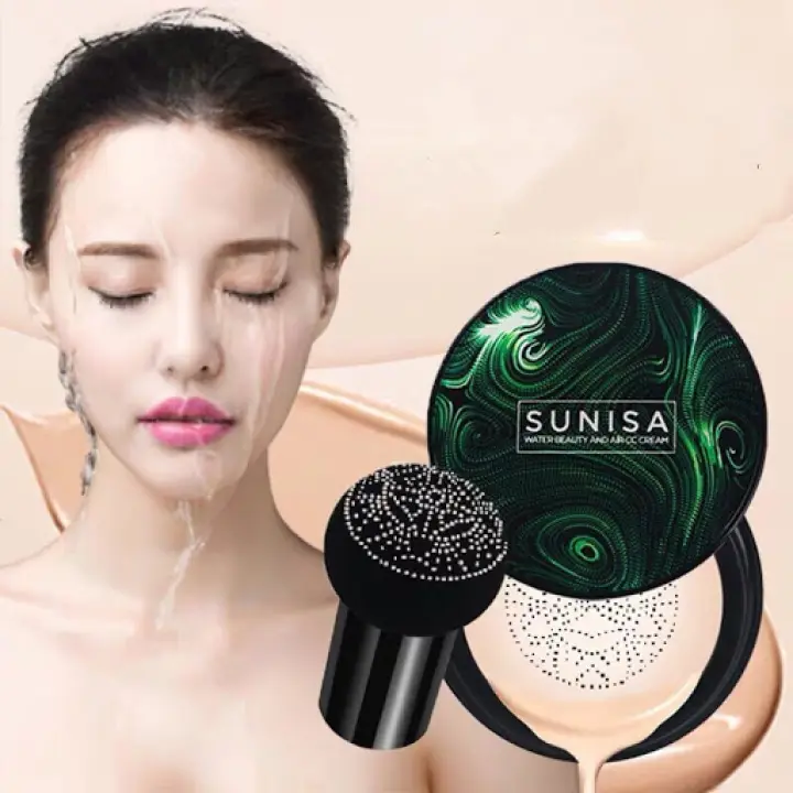 Phấn nước Sunisa + Đầu Nấm Mút Tán Phấn Air Cushion BB Kem Cô Lập BB Nude Kem Che Khuyết Điểm Kiểm Soát Dầu Dưỡng Ẩm Chất Lỏng Nền CC Cream |