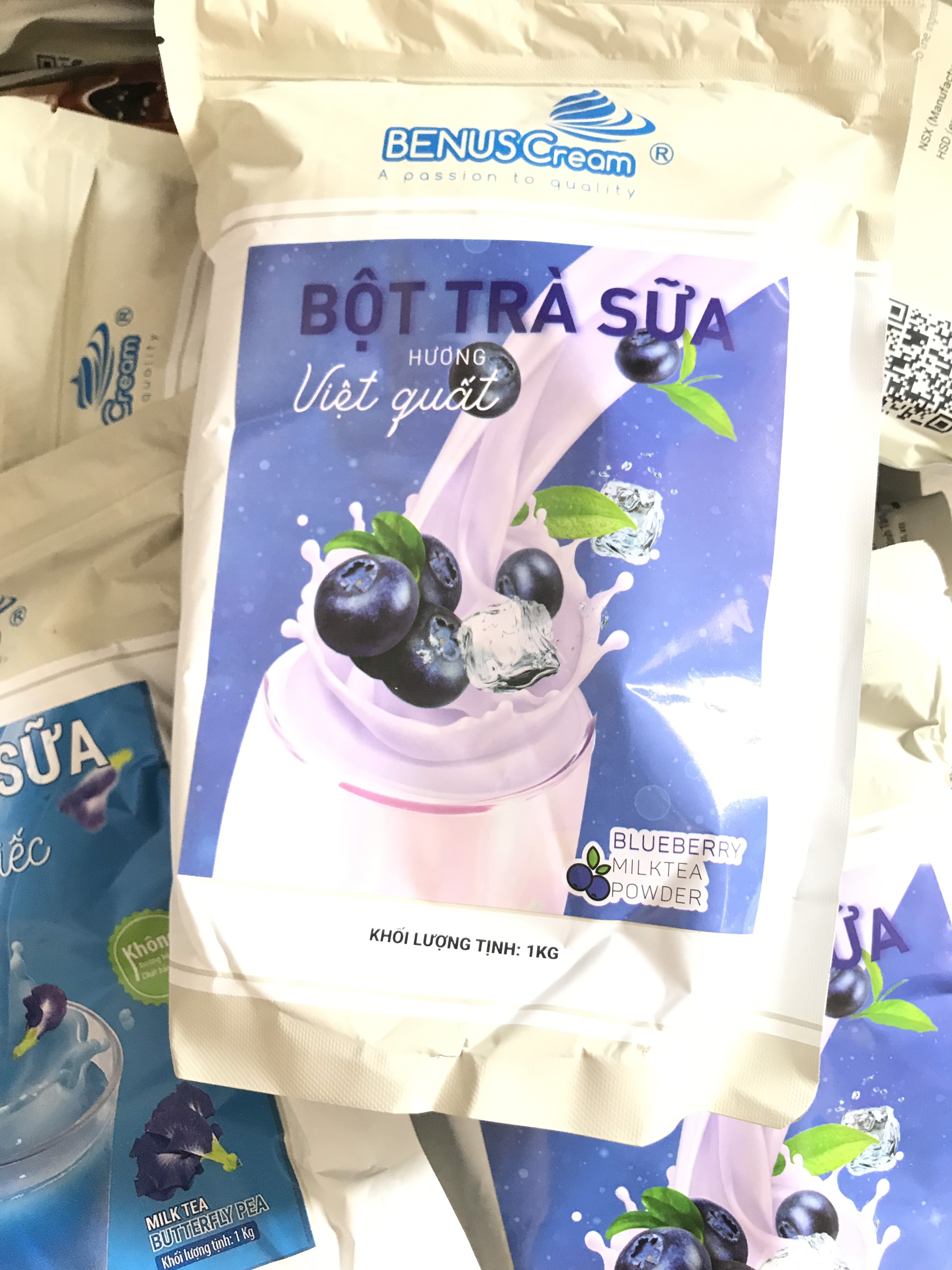Bột Làm Trà Sữa Cao Cấp Việt Quất