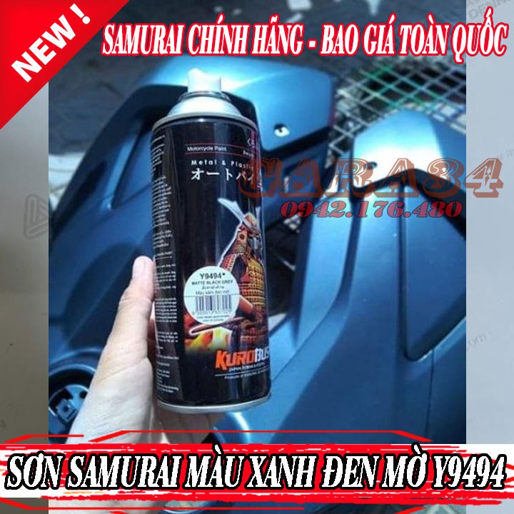 [HCM]SƠN SAMURAI MÀU XÁM XANH NHÁM MỜ Y9494