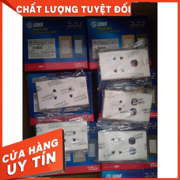 mặt ổ cắm công tắc sino s18