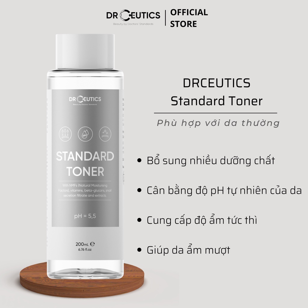 DRCEUTICS Basic Toner Và Standard Toner Cấp Ẩm Cho Da (200ml)