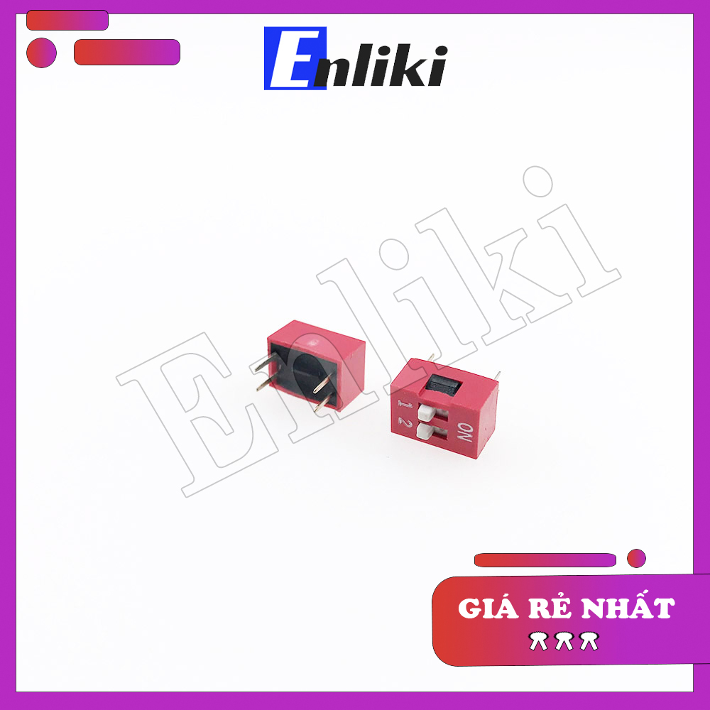 Công Tắc Bit Màu Đỏ 2P (2 Số)