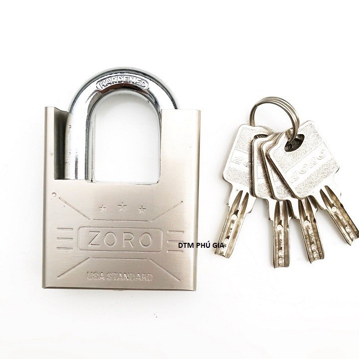 Ổ khoá zoro chống cắt kèm 4 chìa khóa siêu bền