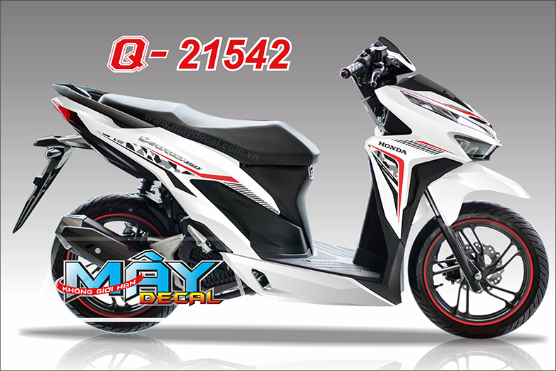 Tem xe vario 150 21542 dán xe trắng