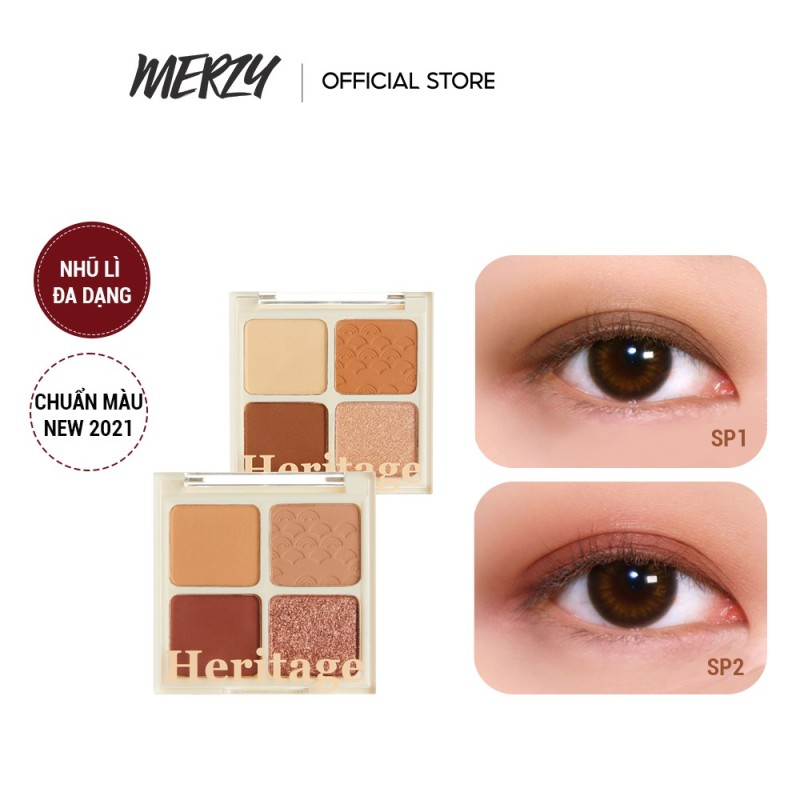Bảng Phấn Mắt 4 Ô Xinh Lung Linh Merzy The Heritage Shadow Palette 8g giá rẻ