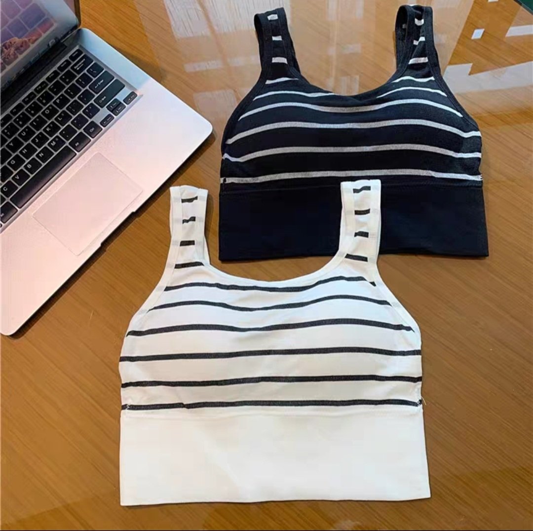 ÁO CROPTOP KẺ ĐEN TRẮNG 6630