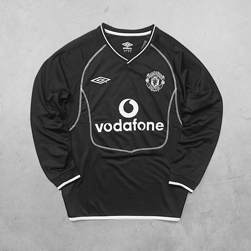[HCM]Áo Đấu M.U Umbro Vodafone Tay Dài Đen