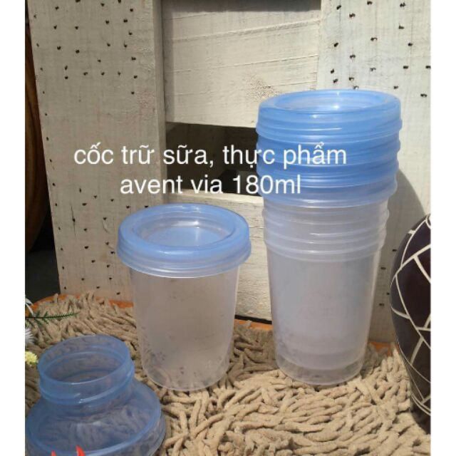 Hộp 5 Cốc trữ sữa Avent [Cam kết chính hãng]