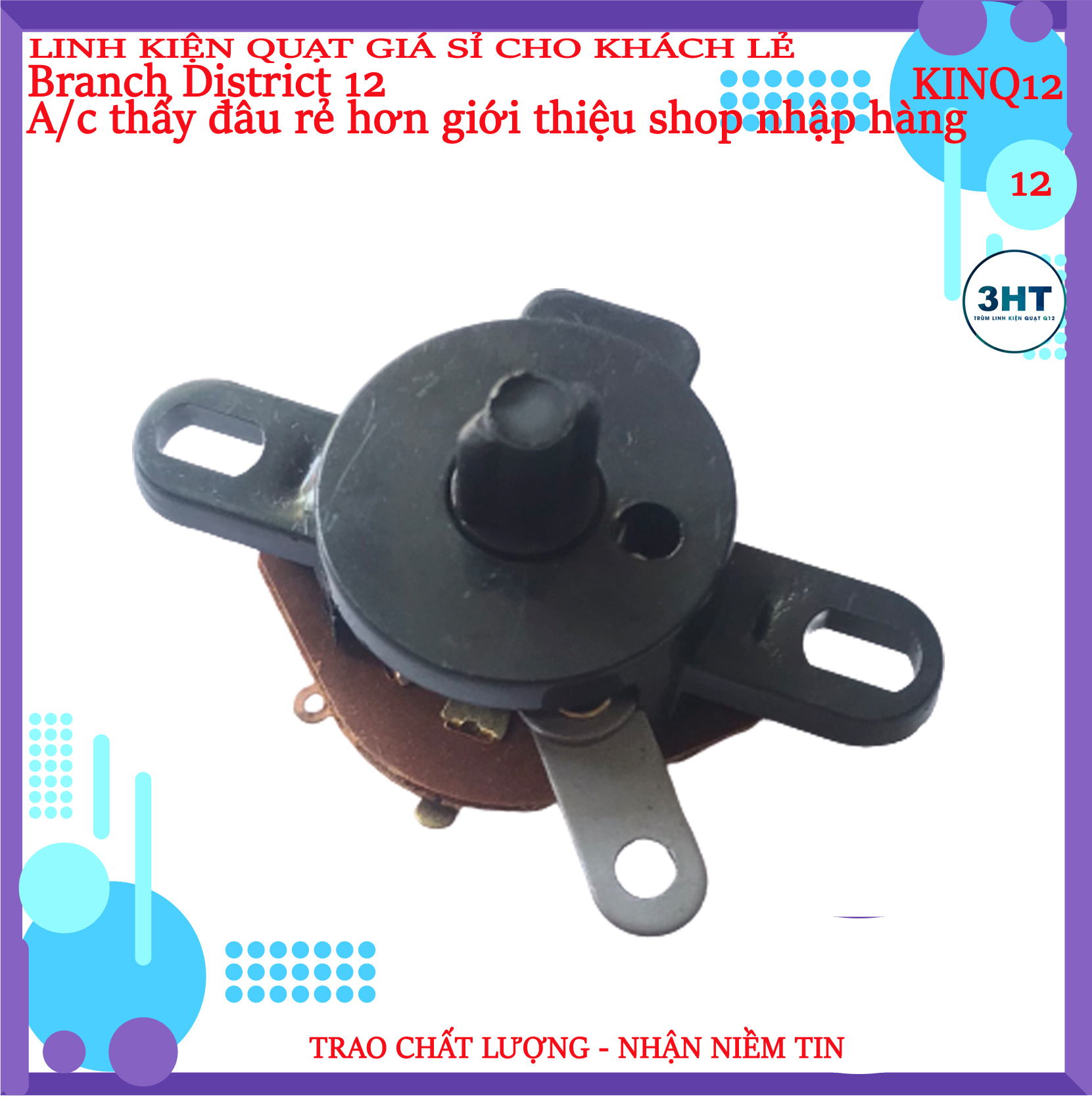 [5 cái] Công tắc số quạt treo tường