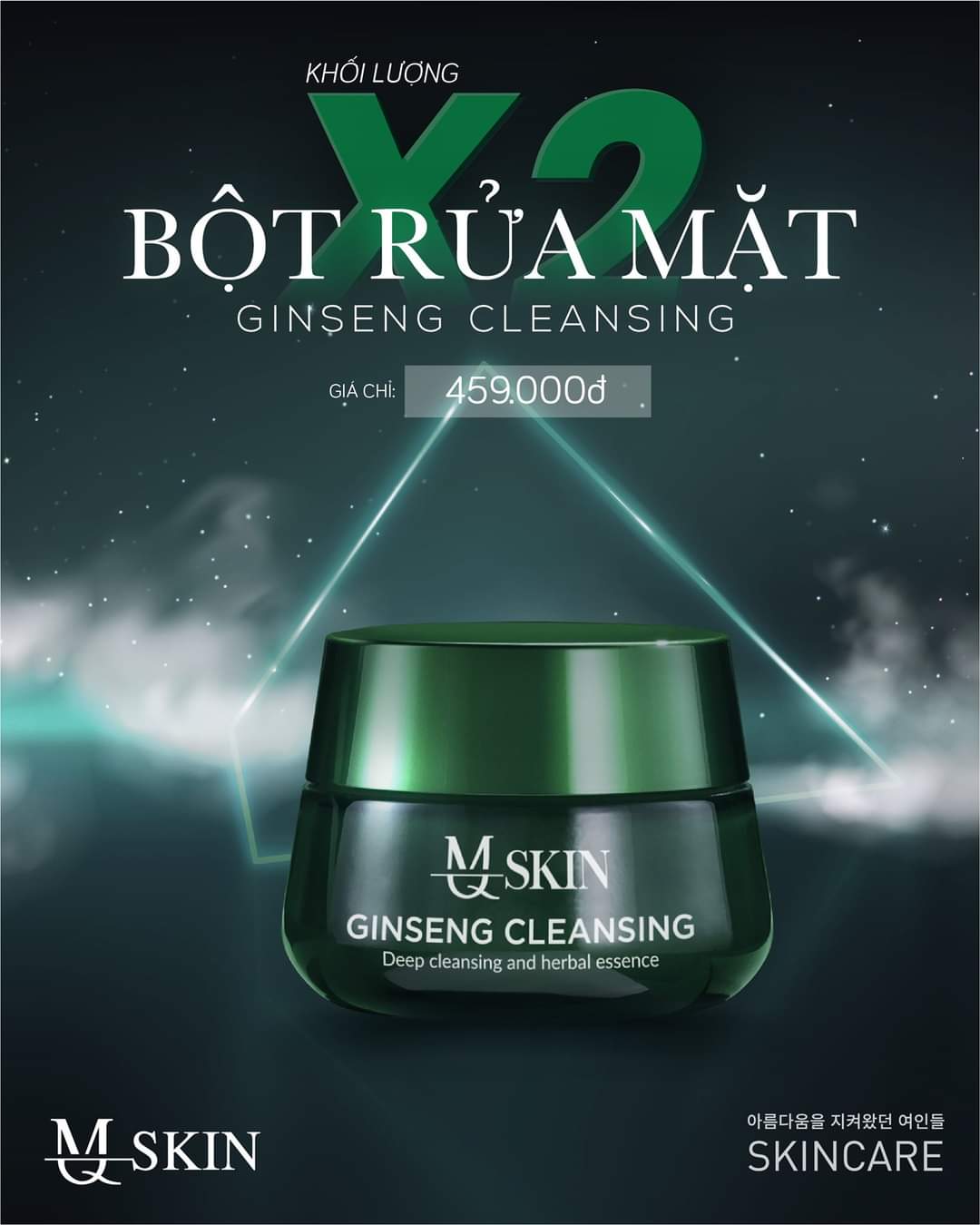 Bột Rữa Mặt Nhân Sâm Mq Skin 50g