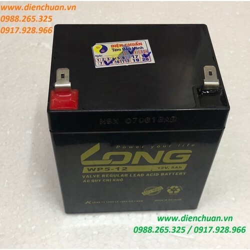 Ắc quy Long 12V 5Ah WP5-12 - Acquy Long WP5-12 ( 5Ah 12V)