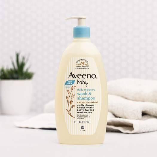 Sữa tắm gội 2 in 1 cho bé Aveeno Baby Wash & Shampoo 532ml