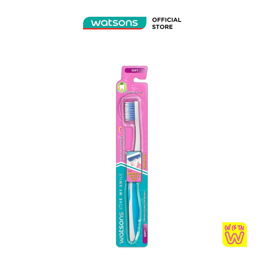 [MUA 2 GIÁ 59K] Bàn Chải Đánh Răng Watsons Sensitive Toothbrush (Soft) 1 cây