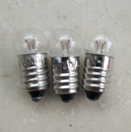 COMBO 10 bóng đèn sợi đốt 1.5V 0.3A ĐUÔI XOÁY 10MM E10