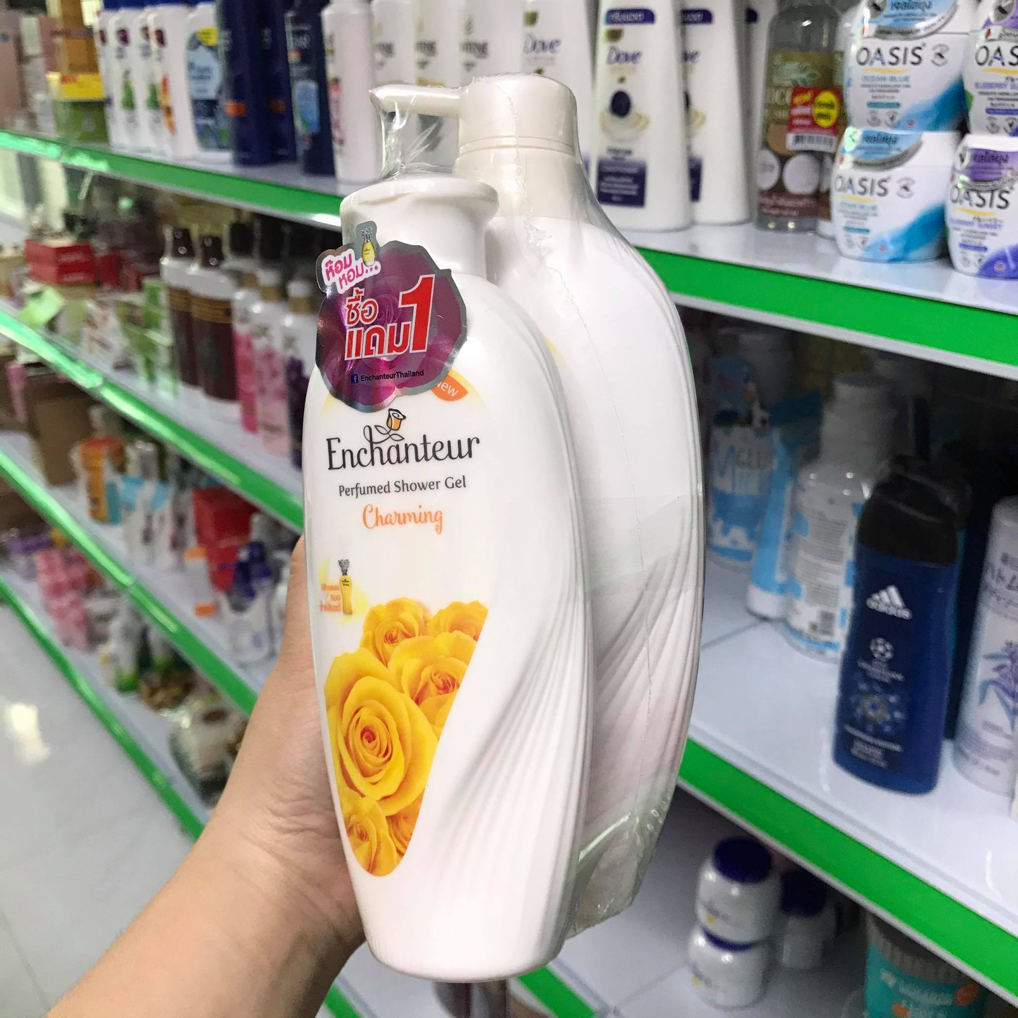 [HCM][Mua 1 tặng 1] Sữa tắm Enchanteur 550ml Thái Lan Tặng Kèm Chai 250ml