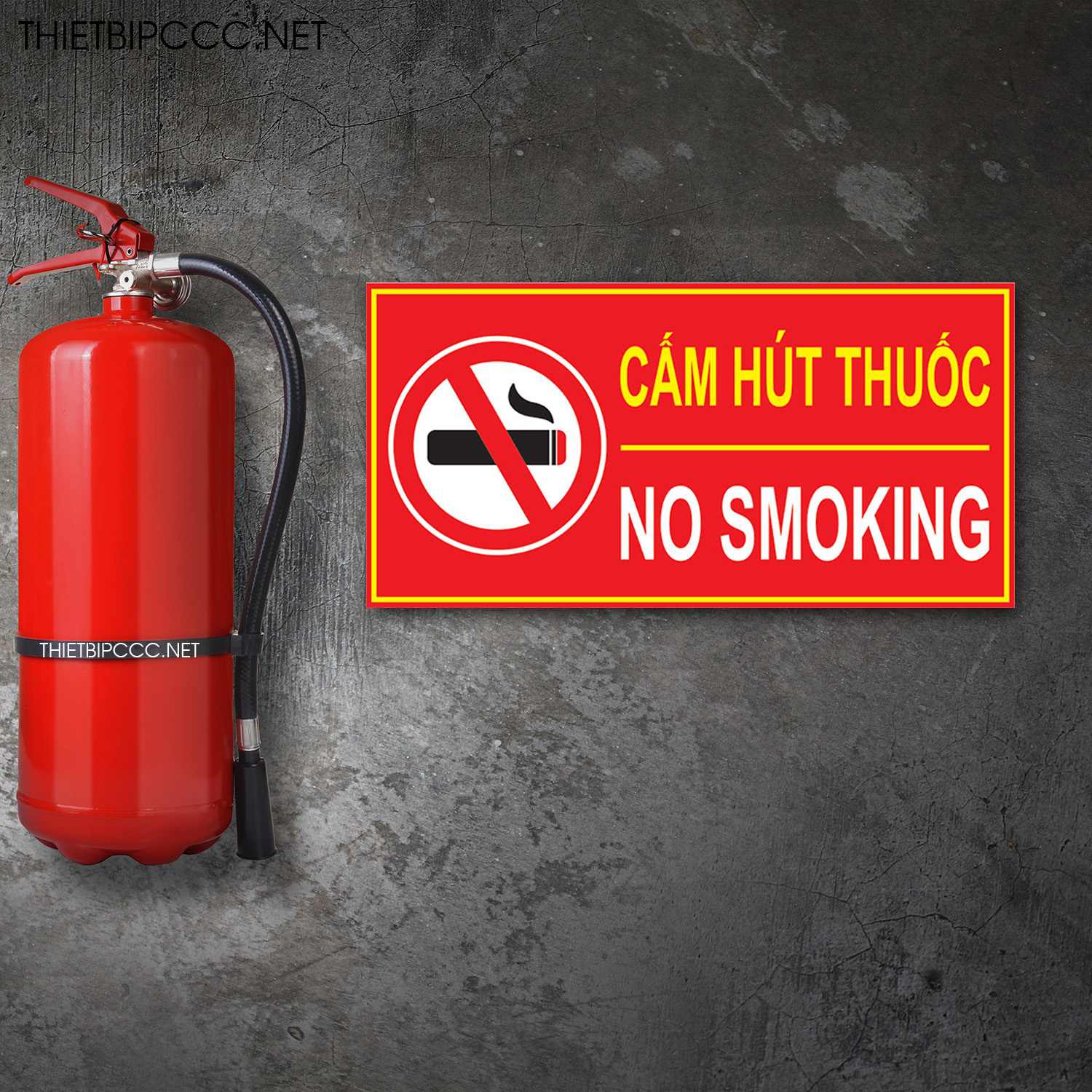 Bảng tôn cấm hút thuốc lá, cấm lửa PCCC