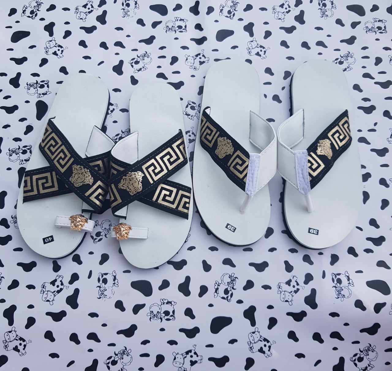 Sandal chíp chíp ( dép cặp nam nữ ) đế trắng đủ màu đủ size