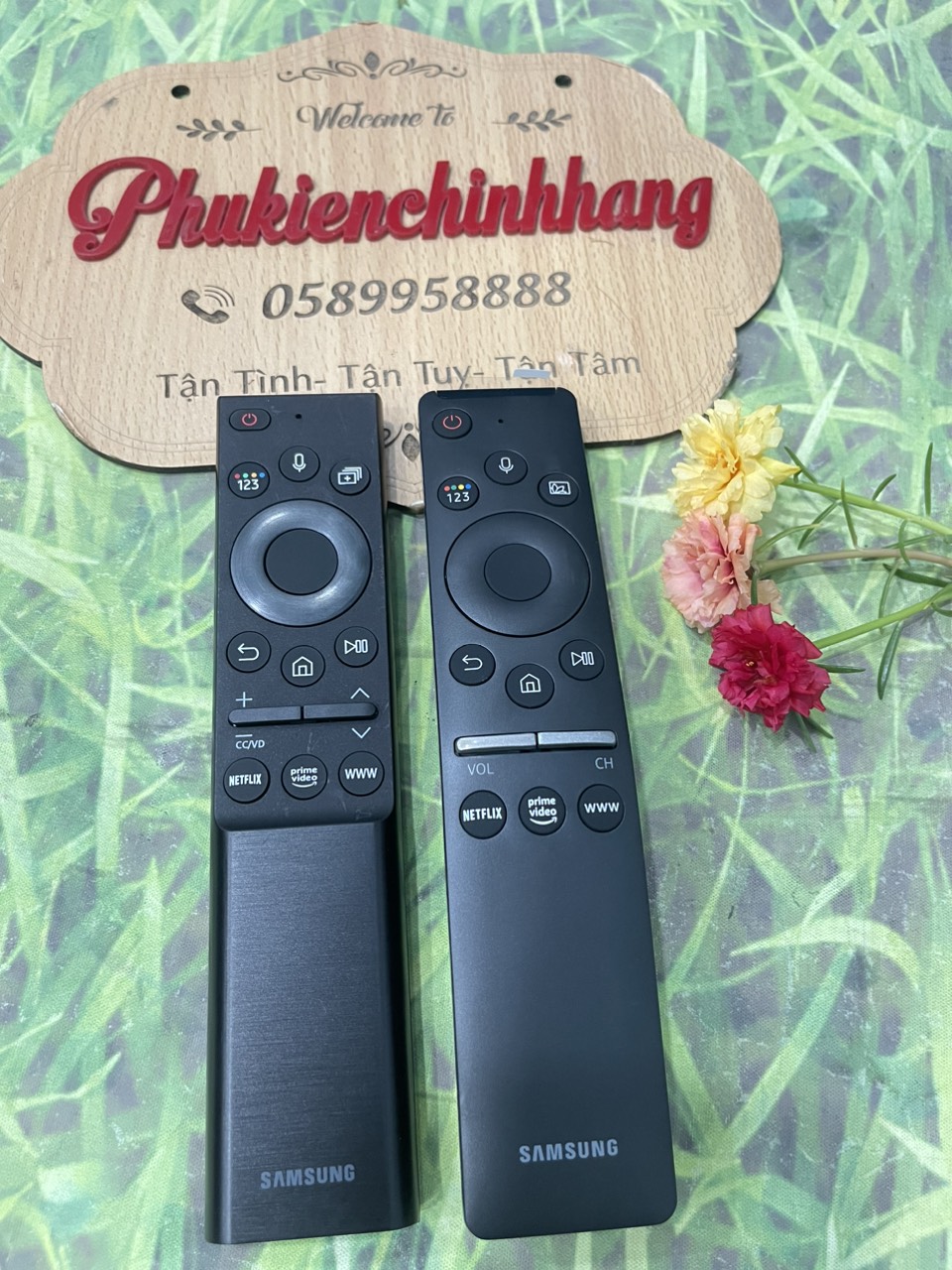 Remote tivi Samsung 4k có phím mic