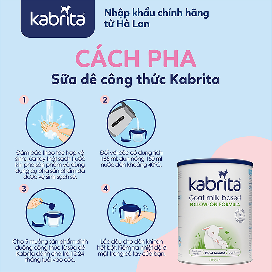 (Expiry Date 2027) Dutch Kabrita Goat Milk No. 1,2,3 - Formula Milk Powder 800g